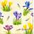 Serwetka decoupage firmy AMBIENTE krokusy 33x33cm